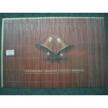 (BC-M1028) Handmade Natural Bamboo Rectangle Heat Insulation Placemat